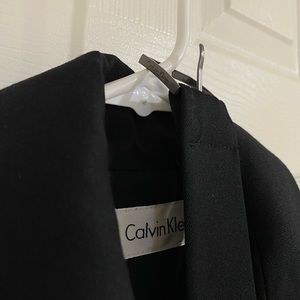 Calvin Klein Black Long Sleeve Trench Coat